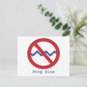 Stop sinus Briefkaart (Staand voorkant)