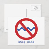 Stop sinus Briefkaart (Voorkant / Achterkant)