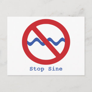Stop sinus Briefkaart