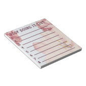 Stop slechte gewoonten met het maken van lijst notitieblok (Schuin)