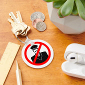 Stop Sleutelhanger deurman Sign