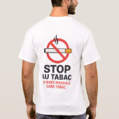 "Stop Smoking" T-Shirt Design - No Tobacco (Achterkant)