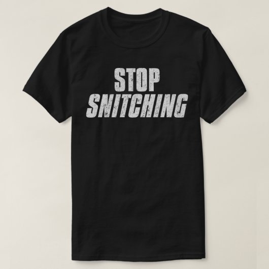 Stop Snitching Cute Sarcastic Joke Meme Premium T-shirt (Design voorkant)