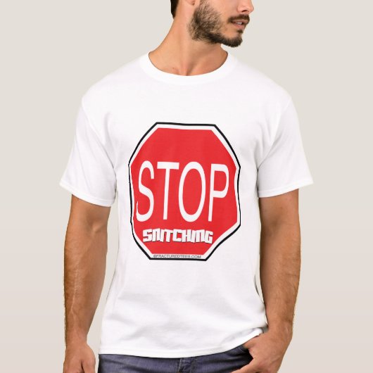 Stop Snitching T-shirt (Voorkant)