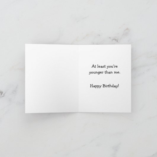 "Stop Sniveling" Birthday Kaart (Binnen)