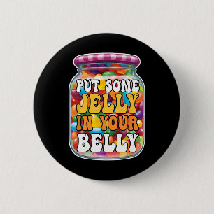 Stop Some Gelei In Uw Buik Grappige Jelly Beans Ee Ronde Button 5,7 Cm