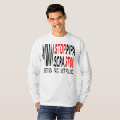 Stop SOPA & PIPA T-shirt (Voorkant volledig)