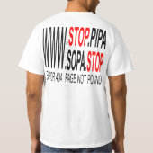 Stop SOPA & PIPA T-shirt (Achterkant)