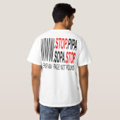 Stop SOPA & PIPA T-shirt (Achterkant volledig)
