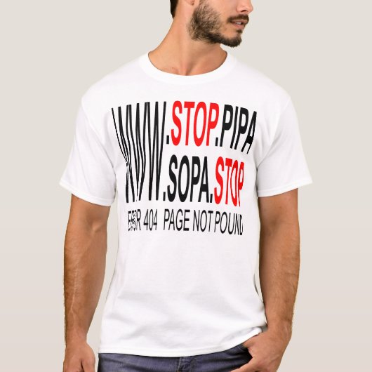 Stop SOPA & PIPA T-shirt (Voorkant)