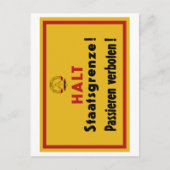 Stop Staatsgrenze! Berlijnse muur, Duitsland Briefkaart (Voorkant)