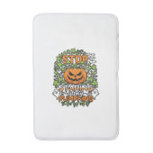 Stop Starende Pompoenen Halloween Geesten Vleermui Badmat (Voorkant Verticaal)