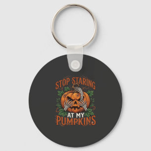 Stop Starende Pompoenen Halloween Skelet Handen_1 Sleutelhanger