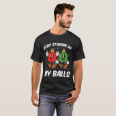 Stop Staring At My Funny Dirty Christmas Adult Hum T-shirt (Voorkant volledig)