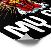 Stop Staring At My Funny Farmer Sarcastic Chicken  Poster (Hoek)