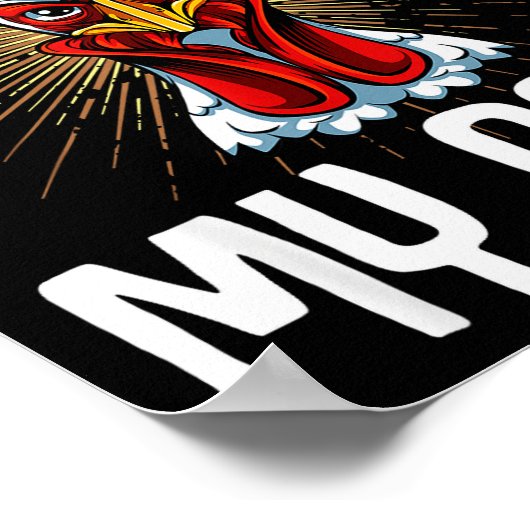 Stop Staring At My Funny Farmer Sarcastic Chicken  Poster (Hoek)