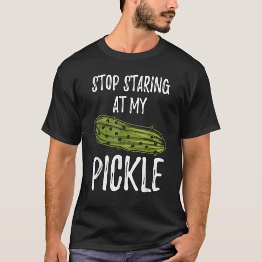 Stop Staring At My Pickle Dirty Halloween T-shirt (Voorkant)