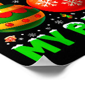 Stop Staring At My Pjs Pajamas Christmas Xmas Men Poster (Hoek)