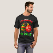 Stop Staring At My Pjs Pajamas Christmas Xmas Men  T-shirt (Voorkant volledig)