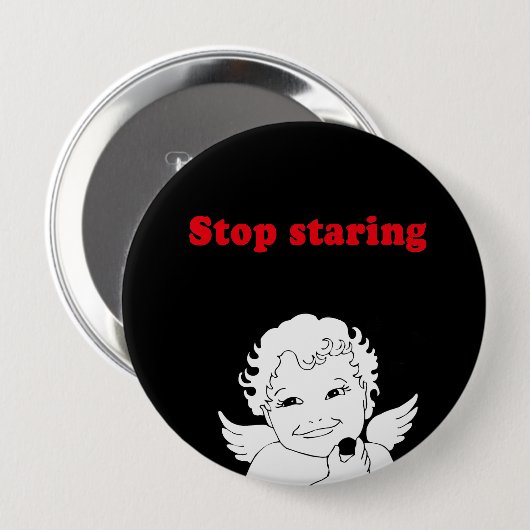 STOP STARTEN RONDE BUTTON 4,0 CM (Voorkant /achterkant)