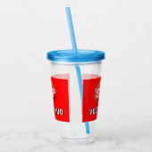 Stop stemfraude acryl drinkbeker (Links)