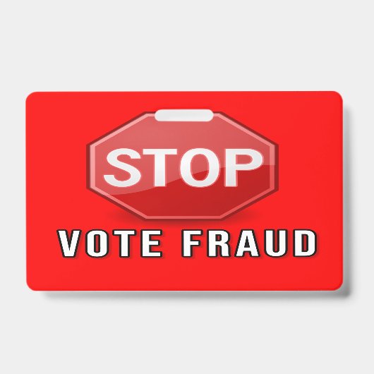 Stop Stemfraude Badge (Voorzijde)