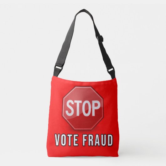 Stop stemfraude crossbody tas (Voorkant)