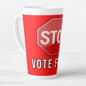 Stop stemfraude latte mok (Linkerhoek)