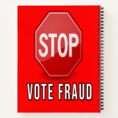 Stop stemfraude notitieboek (Achterkant)