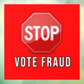 Stop stemfraude raamsticker (Vel 3)