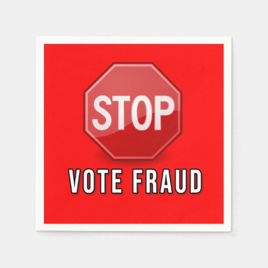 Stop stemfraude servet (Voorkant)