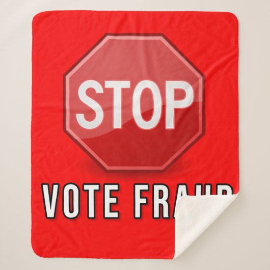 Stop stemfraude sherpa deken (Voorkant)