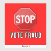 Stop stemfraude sticker (Vel)