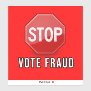 Stop stemfraude sticker