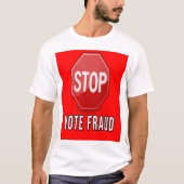 Stop stemfraude t-shirt (Voorkant)