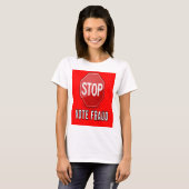 Stop stemfraude t-shirt (Voorkant volledig)