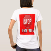 Stop stemfraude t-shirt (Achterkant)