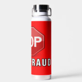 Stop stemfraude waterfles (Achterkant)