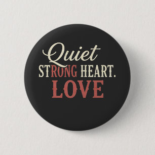 STOP Sterke Hart Liefde Ronde Button 5,7 Cm