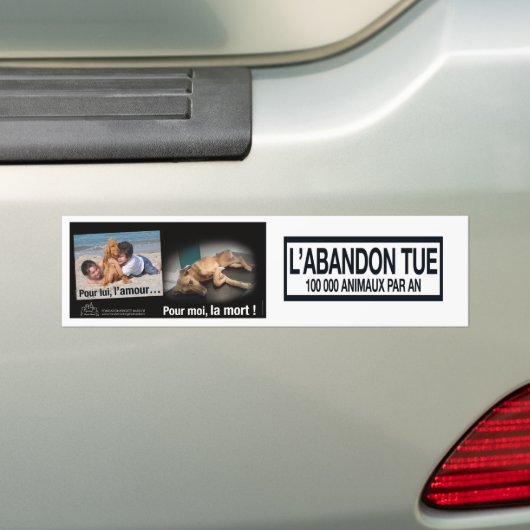 Stop stop bumpersticker (Op auto)