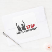 Stop Straatintimidatie Mensen Stickers - groot (Envelop)