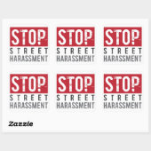 Stop Straatintimidatie Stickers - Groot (Vel)