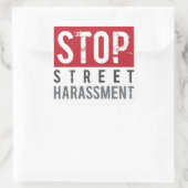 Stop Straatintimidatie Stickers - Groot (Tas)