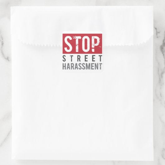 Stop Straatintimidatie Stickers - Klein (Tas)