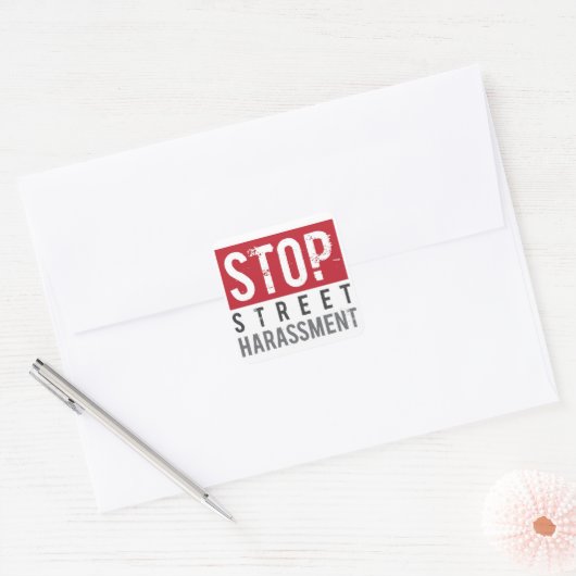 Stop Straatintimidatie Stickers - Klein (Envelop)