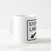 Stop streep weg teken koffiemok (Voorkant links)