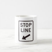 Stop streep weg teken koffiemok (Center)
