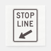 Stop streep weg teken servet (Voorkant)