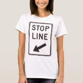 Stop streep weg teken t-shirt (Voorkant)