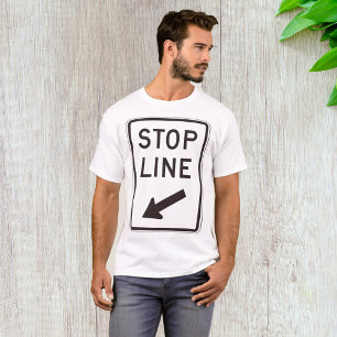 Stop streep weg teken t-shirt